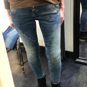 cream bibiana coated jeans