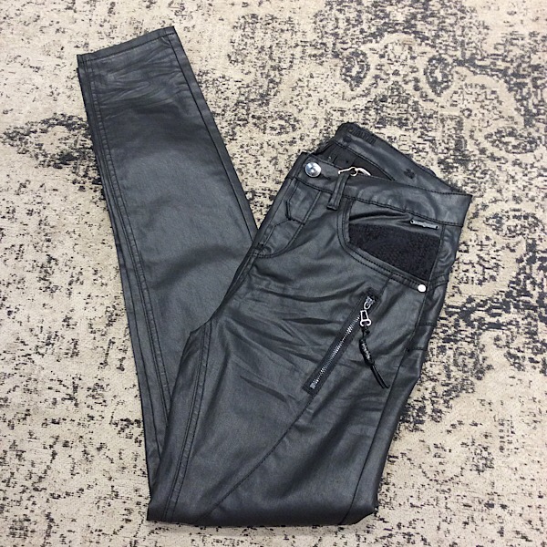 cream bibiana coated jeans